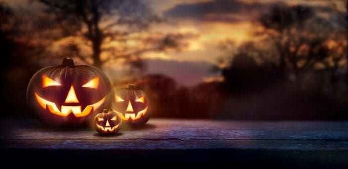 Halloween carved pumpkin graphic