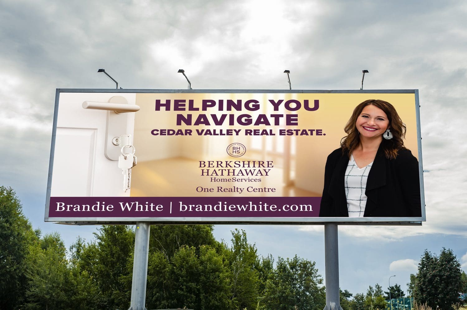 Brandie White Home Services billboard ad