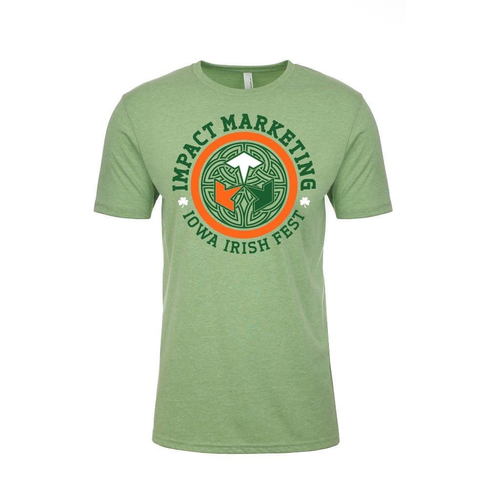 Iowa Irish Fest Impact Marketing t-shirt mockup