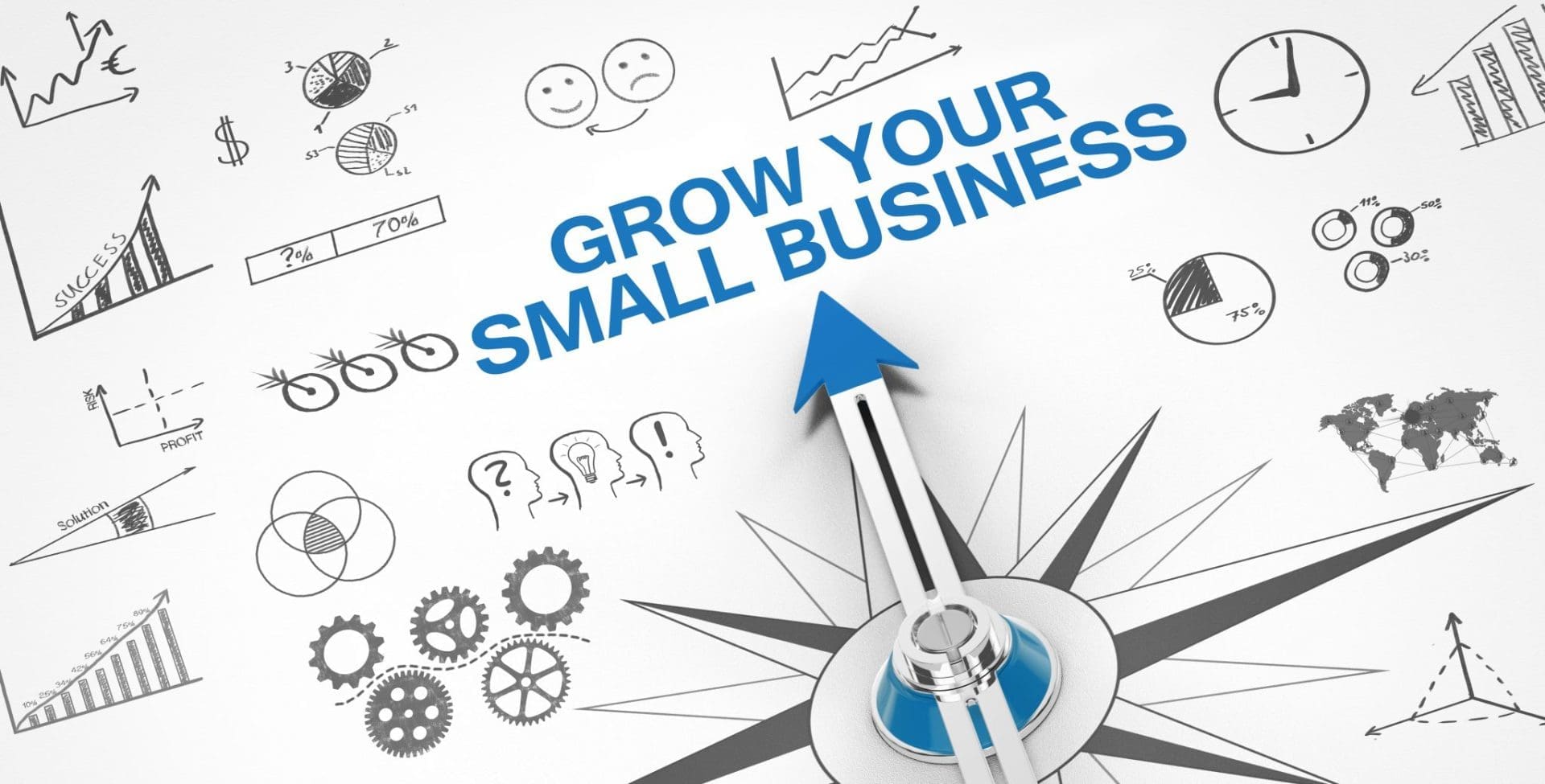 Grow your small business graphic