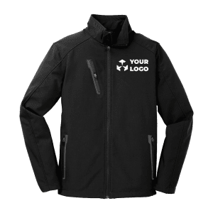 black zipper jacket with logo
