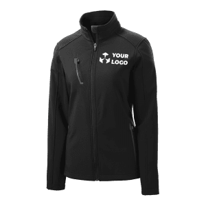 black zipper jacket with logo