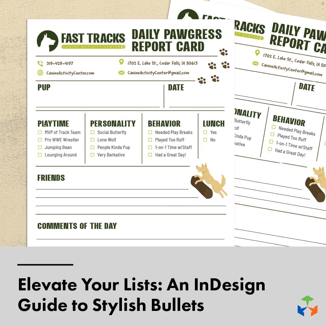 InDesign Guide to Bullet Points